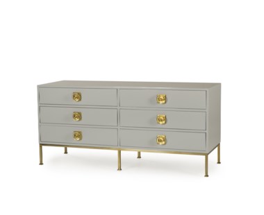 Formal Chest - 6 Drawer / Putty